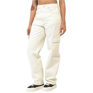 Empyre Tori White Cargo Skate Jeans - Size 4